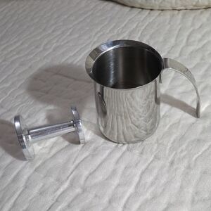 Krups 18/8 Stainless Steel Milk Frothing Pitcher with Tamper